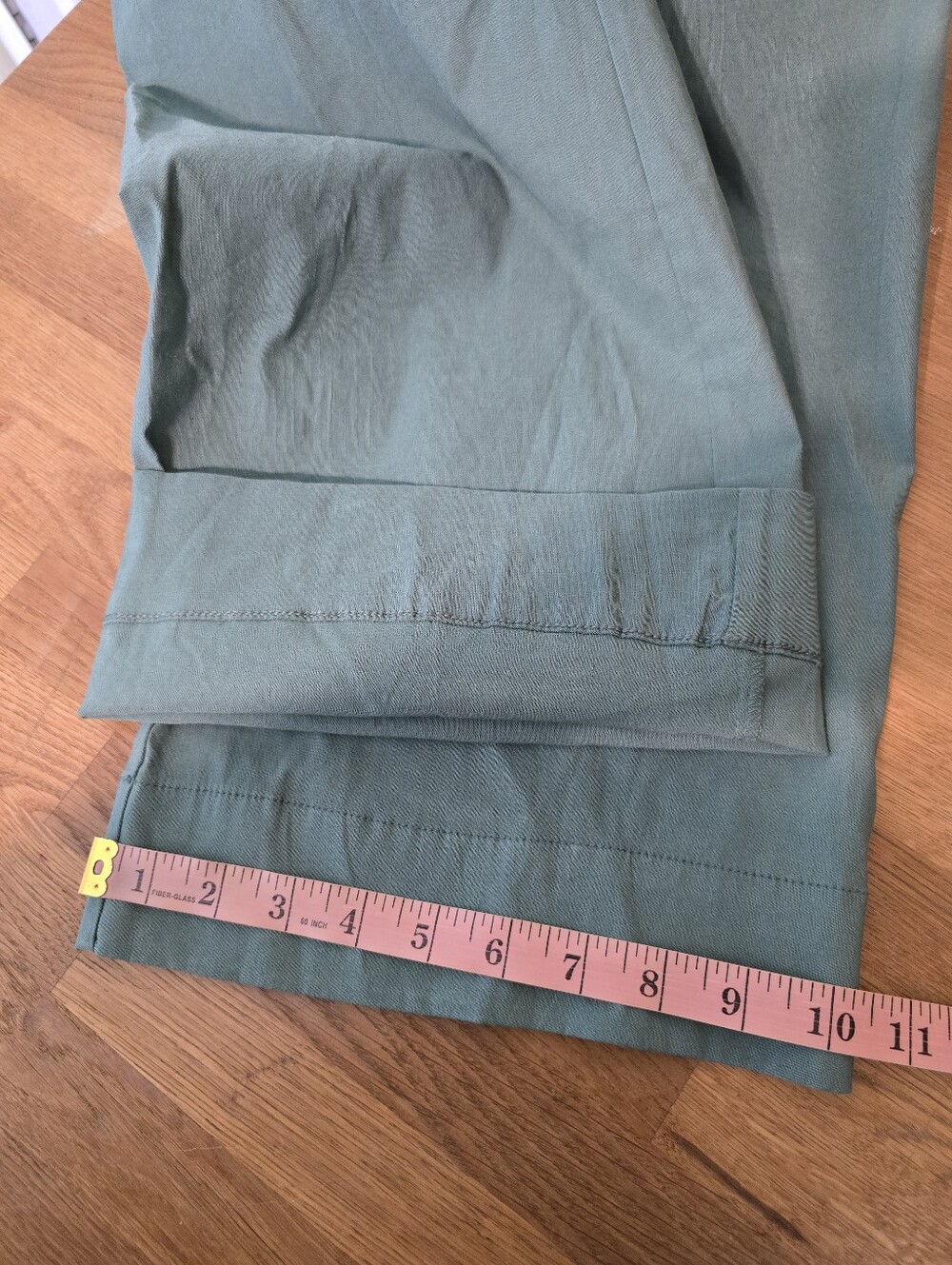 Maeve Muted Emerald Green Colette High Waisted Wide-Leg Trousers 28 - Picture 13 of 13